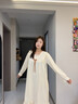 黛姿馨睡衣情侶裝一男一女款春秋季純棉睡裙溫情家居服春秋款女2025新款 主圖款XB:18103(G)杏英文蝴蝶結 M 女+男L 曬單實(shí)拍圖