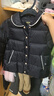 笛莎（DEESHA）童裝女童羽絨服2025冬季新款兒童翻領(lǐng)立體蝴蝶結羽絨服 黑色 140 【充絨量：59g】 曬單實(shí)拍圖
