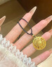 老鳳祥足金黃金八寶羅盤(pán)黃金吊墜足金999古法金項鏈送老公老婆生日禮物 定制克重(單拍只發(fā)禮盒) 曬單實(shí)拍圖