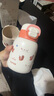 蘇泊爾（SUPOR）兒童保溫杯男女孩學(xué)生水杯水壺316L不銹鋼便攜吸管杯大容量學(xué)飲杯 【升級(jí)杯套款】嫩柚粉 500ml 曬單實(shí)拍圖