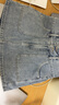 森馬（Semir）牛仔褲女顯腿長(zhǎng)短褲潮酷夏2025防走光高腰裙褲小個(gè)子109325122004 曬單實(shí)拍圖
