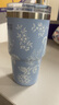 WEDGWOOD威基伍德陶瓷內(nèi)膽漫游美境吸管杯藍(lán)592ml保冷杯保溫杯高顏值 曬單實(shí)拍圖