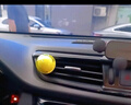 卡飾社（CarSetCity）車(chē)載香薰出風(fēng)口汽車(chē)香水車(chē)用香薰 炫彩香球 清新柑橘 黃色對裝 曬單實(shí)拍圖