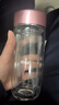 富光雙層玻璃杯泡茶杯茶水分離杯高硼硅直身水杯子辦公車(chē)載女士255ml 曬單實(shí)拍圖