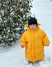 G.DUCKKIDS小黃鴨童裝兒童羽絨服男童中長款加厚男孩外套冬季寶寶小惡魔衣服 黃色 90 建議1~2歲【 80-90cm】 曬單實拍圖
