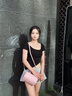 COOGI包包女款2025年輕奢品牌波士頓包斜挎包情人節(jié)生日禮物送女友老婆 粉色 曬單實拍圖
