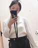 特洛曼白色長(zhǎng)袖襯衫女氣質(zhì)休閑職業(yè)上衣面試正裝通勤職場(chǎng)打底雪紡衫襯衣 曬單實(shí)拍圖