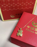 中國黃金（CHINA GOLD）小蠻腰黃金項鏈女款足金轉運珠吊墜掛墜情人節生日禮物送女友老婆 小蠻腰吊墜+S925銀鏈 約0.1g 曬單實(shí)拍圖