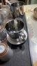 onlycook316L口杯水杯 兒童防燙水杯早餐牛奶杯 嬰兒飲水杯 無(wú)蓋熊貓550ml 曬單實(shí)拍圖