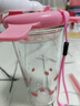 Glasslock卡通玻璃隨手杯咖啡飲品杯韓國清新可愛(ài)學(xué)生水杯便攜式 小豬450ml【贈吸管】 曬單實(shí)拍圖