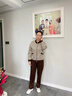 俞兆林（YUZHAOLIN）2025新款中老年女裝春秋洋氣外套小個(gè)子媽媽裝休閑運動(dòng)服兩件套裝 咖啡色 XL  90-110斤 曬單實(shí)拍圖