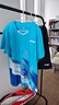 李寧T恤短褲套裝男女同款速干涼爽比賽服AATT021 海豚藍-3 XL 曬單實拍圖