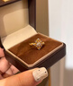 瑞諾黃金中古四葉草戒指女足金999復(fù)古鑲嵌鉆稀奇生日禮物送女友 勿拍/精美包裝定金 曬單實拍圖