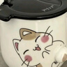 品喻（PINYU）杯子馬克杯咖啡杯陶瓷杯高顏值水杯家用大容量帶蓋勺沖泡杯小黃貓 曬單實(shí)拍圖