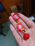新年款平安喜樂(lè )吉祥牌醒獅鑰匙鏈掛件春節禮物恭喜發(fā)財包包鑰匙扣 1個(gè)（圖案隨機發(fā)乎） 曬單實(shí)拍圖