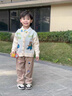 迪士尼（Disney）寶寶春秋裝套裝2025新款1-3歲4帥氣男童春秋季三件套炸街嬰兒童衣 卡其色 XY24058 薄款 80 高75cm內 1歲內【80碼】 曬單實拍圖