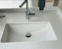 科勒（KOHLER） 臺盆方形臺下盆面盆拉蒂納浴室衛(wèi)生間洗手盆陶瓷洗臉盆 2214(18寸)面盆+74013普通龍頭 曬單實拍圖