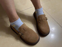 公牛世家女鞋2025秋冬新款復古全包勃肯鞋百搭樂(lè )福鞋女士單鞋一腳蹬懶人鞋 曬單實(shí)拍圖