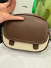稻草人牛皮包包女包2026新款輕奢百搭斜挎包單肩包馬鞍包生日禮物送女友 曬單實(shí)拍圖