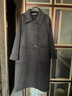 皮爾卡丹（pierre cardin）雙面羊絨大衣女中長(cháng)款2024冬季新款韓版娃娃領(lǐng)100羊毛呢外套 灰色 M 曬單實(shí)拍圖