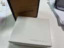 CHARLES&KEITH質(zhì)感純色包包女包多卡位短款錢包女士生日七夕禮物CK6-10680907 Chocolate巧克力色 XXS 曬單實拍圖