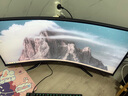 海信34英寸帶魚屏 200Hz高刷 1000R曲率 廣色域 HDR400 WQHD 曲面電競顯示屏 顯示器 34G6K 曬單實(shí)拍圖