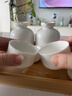 三物 醉月分酒器陶瓷酒具套裝小烈酒蠱白瓷酒壺一口杯家用白酒杯套裝 醉月分酒器_兩壺六杯+茶盤 曬單實拍圖