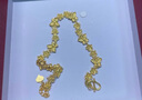 萃華金店足金999蝴蝶結(jié)黃金手鏈金珠女士首飾結(jié)婚三金送女友老婆七夕禮物 蝴蝶花手鏈約7.3g 曬單實(shí)拍圖