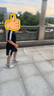 特步（XTEP）兒童夏季吸濕速干T恤套裝清涼冰爽兩件套 正黑色 130 曬單實(shí)拍圖