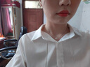 卡汐沐 S925銀珍珠項鏈女輕奢小眾2025新款鎖骨鏈毛衣鏈高級感銀飾頸鏈 雙珠珍珠項鏈【高端禮盒裝】 曬單實(shí)拍圖