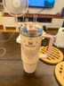STANLEY巨無霸吸管杯 不銹鋼保溫杯吸管杯高顏值保冷保溫水杯七夕禮物 【限量發(fā)售】晶粉印花- 887ml 曬單實拍圖