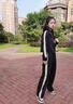 女童秋裝2025新款套裝洋氣時髦兒童衣服春秋季大童運動童裝超好看 黑色【外套+褲子】 150 曬單實拍圖