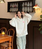 WYKZ品牌聯(lián)名衛(wèi)衣女寬松連帽2025新品潮牌情侶上衣服春秋長袖T恤男女 065款白色 L (115-130斤) 曬單實(shí)拍圖