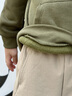 Gap男女童2025秋季新款Logo膠印抓絨套頭連帽衫兒童裝衛(wèi)衣829299 軍綠色 110 cm(4-5歲) 亞洲尺碼 曬單實(shí)拍圖