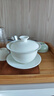 雅集茶具儒隱骨瓷蓋碗200ml三才蓋碗 簡(jiǎn)易泡茶器茶碗辦公家用禮盒茶具 曬單實(shí)拍圖