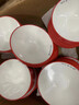 貝萊恩網(wǎng)紅雙色密胺碗面館專(zhuān)用斗笠碗商用螺螄粉麻辣燙碗仿瓷塑料拌面碗 8英寸紅白斗笠碗【升級款】 曬單實(shí)拍圖