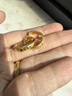 老廟黃金耳環(huán)批花C形耳釘耳圈生日送媽媽復購補貼送女友七夕禮物 曬單實(shí)拍圖