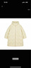 JNBY/江南布衣【波朗尼】秋冬中長款羽絨服女水波紋連帽5OAC12630 748/淺豆黃 XS 曬單實拍圖