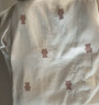Mom Jane哺乳上衣秋衣莫代爾睡衣孕婦保暖內衣春秋產(chǎn)后喂奶月子服免穿文胸 白印小熊（柔滑莫代爾）可拆罩杯 L 建議體重(110-140斤) 曬單實(shí)拍圖