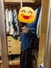 百圖betu女裝秋季新款襯衫新復古回潮純棉長(cháng)袖牛仔襯衫女2409T96 深牛仔藍 L 曬單實(shí)拍圖