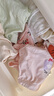 貝瑞加（Babyprints）寶寶內(nèi)褲4條裝女童平角短褲小女孩純棉面包褲柔軟打底褲花園兔100 曬單實拍圖
