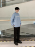 Calvin KleinJeans25秋季新款男士休閑美式風ck字母提花寬松針織毛衣4RD306G C12-天空藍 S 曬單實拍圖