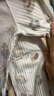 童泰寶寶秋衣套裝夏季純棉嬰兒空調(diào)服內(nèi)衣男女兒童睡衣秋褲家居服提花 藍(lán)色 100 （無肩扣） 曬單實拍圖
