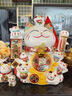 吉貓?zhí)谜胸斬堥_業(yè)大擺件店鋪開業(yè)送禮前臺收銀臺裝飾品家居喬遷送禮禮品 【店長推薦】32CM高【八方進財】 X 搖手貓 【禮盒+坐墊+圍脖】電池插電兩用 曬單實拍圖