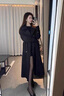 她芙（tafu）品牌女裝風衣外套女小個子2025春秋新款時尚英倫風中長款氣質(zhì)大衣 卡其色 M （建議115-125斤） 曬單實拍圖