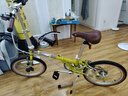 大行（DAHON）20寸鉻鉬鋼7速男女式學(xué)生復(fù)古單車HAC072 黃色 曬單實(shí)拍圖
