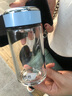 希諾單層玻璃杯女士學(xué)生高顏值泡茶杯子辦公室2025新款水杯生日禮物 9185淺藍(lán)色310ML短萌款 曬單實(shí)拍圖