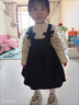 G.DUCKKIDS童裝女童套裝春秋2025新款兒童套裝裙洋氣寶寶衣服女孩背帶裙套裝 黑色 90 適合身高80-90年齡1-2歲左右 曬單實(shí)拍圖