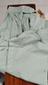 皮爾卡丹立領(lǐng)純棉燈籠袖女士長(cháng)袖襯衫春秋新款寬松上衣復古女裝襯衣 淺綠色 M 建議100斤以?xún)?曬單實(shí)拍圖