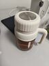 蒙福（mengfu）玻璃水杯女大容量水杯學(xué)生高顏值茶水分離杯子男女士辦公室泡茶杯 白色-800ml【獨(dú)立茶隔】 曬單實(shí)拍圖